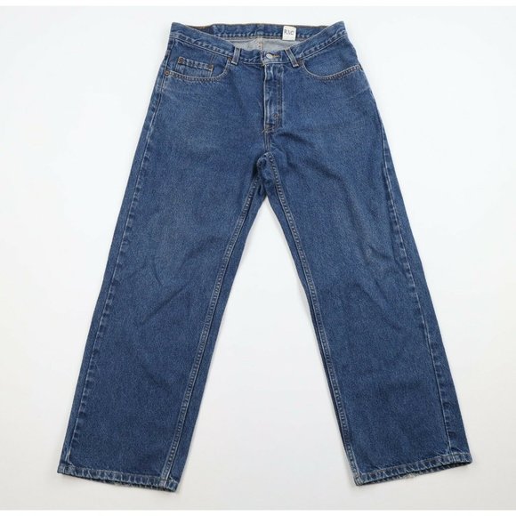 Vintage Levis 569 Mens 34x28 Distressed Husky Loose Fit Denim Jeans Pants Blue